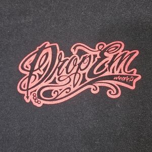 Gildan Black Tee with Red Graphic